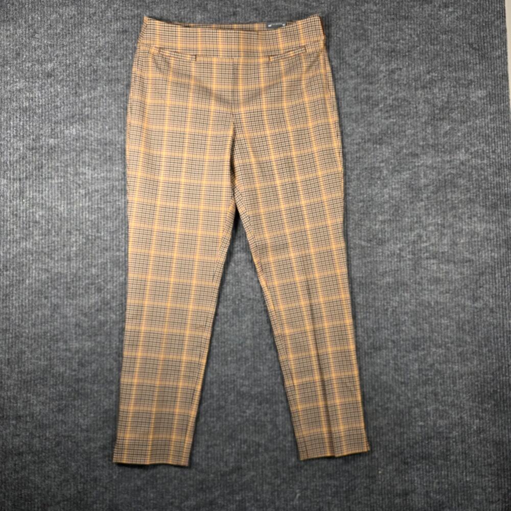 Talbots Chatham Ankle Pants Womens 10 Plaid Career Stretch NWT
